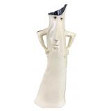 Figural Character Ceramic Vase