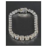 Sterling silver tennis bracelet in excellent condi