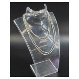 Long sterling silver chain, total weight of 20 gra