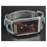 Kenneth Cole wristwatch with sterling silver and t
