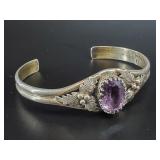 Vintage stunning sterling silver pawn style bracel