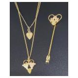 10kt Black Hills gold embellished jewelry with sti