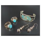 Collection of silver-toned fashion jewelry