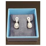 Very ornate pair of sterling silver earrings new i