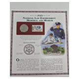 2021 Law Enforcement Memorial Half-Dollar Display