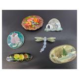 Collection of vintage brooches