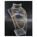 Collection of gold-toned fashion jewelry