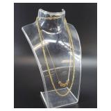 Collection of gold-toned fashion jewelry