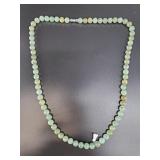 Light green jade necklace