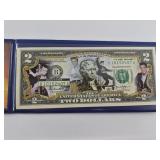 Elvis Presley Colorized $2 Commemorative Bank Note