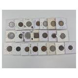 21pc Mixed World Coin Collection