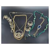 Collection of earth tone fashion jewelry