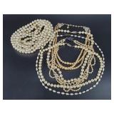 Several strands of pearl, some are freshwater, mos
