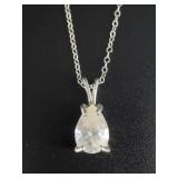 14kt White gold necklace, total weight of 1.8 gram