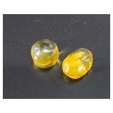 2 Specimens of Baltic Amber with preserved insects