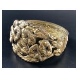Ornate vintage Czech cuff bracelet