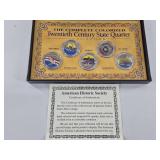 Colorized 20th Century State Quarter Set