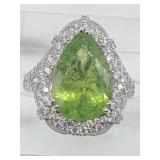 Natural Paraiba Tourmaline Platinum Ring