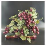Carved Natural Stone Grapevine Tabletop Sculpture