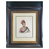 Pes-ke-le-cha-co Pawnee Chief Print In Gallery Fra