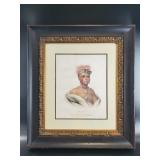 Mon-Chonsta Kansas Chief Framed Portrait
