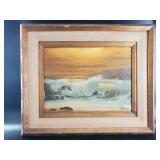 Signed William Hoffman Seascape Painting