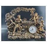 Classical Figural Mantel Clock, 15 1/2in