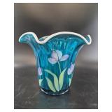 Fenton 2003 Heirloom Optic Vase