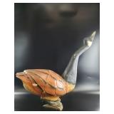 Life-size Hand-Carved Painted Waterfowl Sculpture