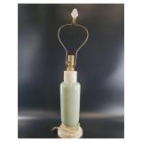 Aladdin Decorative Green Table Lamp with Floral Fi