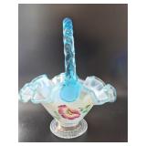 Fenton Landmark Collection 1905-2005 Glass Basket