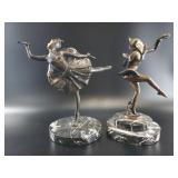 1984 Danseuse Des Indes Bronze Figurines (Lot of 2