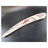 Richard Freeman Alaska Walrus Tusk Scrimshaw