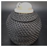 Carl Hank Baleen Basket w/ Ivory Finial