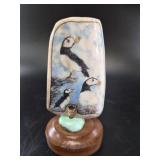 Michael Scott Alaskan Scrimshaw Puffin On Ivory