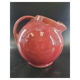Red Glazed Pottery Pitcher