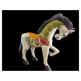 Antique Carved & Painted Rearing Horse