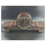 Ornate Carved Wood Mantel Clock