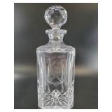 Faceted Cut-Glass Decanter w/ Stopper