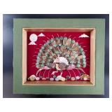 Framed Peacock Decorative Wall Art
