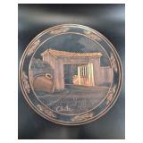 Chile Rural Scene Copper Wall Plaque