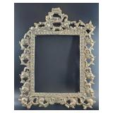Ornate Rococo-Style Gilt-Tone Picture Frame