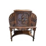 Carved Wood Lift-Top Cabinet