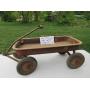 Antique Greyhound Metal Pull Wagon