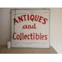 Antiques and Collectibles Hanging Sign