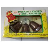 Musical Christmas bell cluster