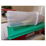 2- Wrapping paper storage containers +