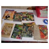 Box of comics and youth magazines