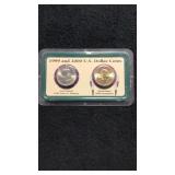 Sacagawea and Susan B Anthony coins