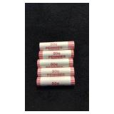 5 rolls Lincoln cents Bicentennial Series